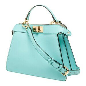 Fendi ISeeU Peekaboo Tiffany turquoise blue bag NEW